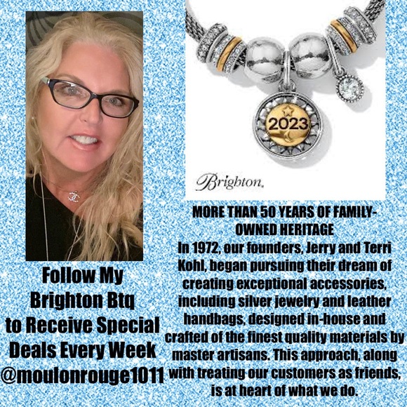 Brighton HEART LINK Vacation Theme Multi Color Dazzlers Crystal CHARM Bracelet - Picture 12 of 15